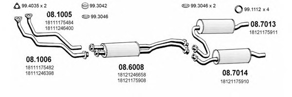 ASSO ART0326 Exhaust System